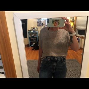 Vince chain link style metallic shirt